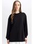 Regular Fit Bisiklet Yaka Basic Düz Sweatshirt Tunik A9529ax24au 1