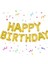 Happy Birthday Yazı Folyo Balon Set Helyum Uyumlu 1