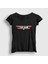 Kadın Siyah Logo Tom Cruise Pilot Film Top Gun T-Shirt 1