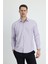 Uzun Kol Slim Fit Dar Kesim Çizgili Pamuklu Kolay Ütülenebilir Gömlek 1