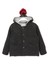 Kapüşonu Ponponlu Kız Çocuk Ceket Antrasit 001-0001956 1