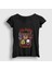 Kadın Siyah Faces Fnaf Five Nights At Freddy's T-Shirt 1