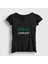 Kadın Siyah Crocodile Timsah Timsahlı Lowcost T-Shirt 1
