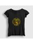 Kadın Siyah Strike First Logo Karate Cobra Kai T-Shirt 1