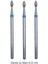 3'lü Elmas Freze Uç Freze Ucu Damla Mavi 0.23 mm Freze 1