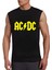 Acdc Logo Siyah Kesik Kol / Kolsuz Erkek T-Shirt 1