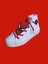 Örümcek Bağcık Detay Yandan Işıklı Beyaz Keten Çocuk Ayakkabı Sneaker 1
