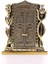 Gold Biblo 25 cm Gül Kabe Kapısı Allah Muhammed Yazılı Polyester Üzerine Metal Kaplama Biblo 1