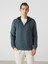 Lcwaıkıkı Basic Kapüşonlu Uzun Kollu Erkek Fermuarlı Sweatshirt 1