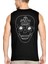 Alın Yazısı Siyah Kesik Kol / Kolsuz Ön ve Arka Baskılı Erkek T-Shirt 1