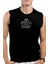 Alın Yazısı Siyah Kesik Kol / Kolsuz Ön ve Arka Baskılı Erkek T-Shirt 2
