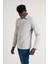 Gömlek Yaka Hafif Armürlü Slimfit Uzun Kol Sweatshirt 2