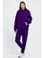 Kadın Beli ve Paçası Lastikli Üç Iplik Polarlı Oversize Eşofman Takımı 1