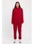 Kadın Beli ve Paçası Lastikli Üç Iplik Polarlı Oversize Eşofman Takımı 2