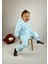 Ayıcık Nakış Detaylı Kapüşonlu Peluş Welsoft Kız Erkek Unisex Çocuk 2'li Eşofman Takımı 3