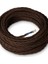 Dekoratif Burgulu Kumaş Kablo Kahverengi Renk 2X0,50MM 1 Metre 1