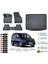 Ford Connect 2025 Model Esnek Bagaj Havuzu Araca Özel Siyah Paspas Takımı 1