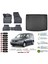 Volkswagen Caddy 2008 Model Esnek Bagaj Havuzu Araca Özel Siyah Paspas Takımı 1