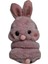 Spteks Kitti Kız Çocuk Pembe Renk Tavşan Kulak Figürlü Kışlık Peluş Kulaklık 1