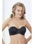 Kaplı Balenli Desteksiz Straplez Sütyen 3346 4