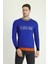 Bisiklet Yaka Slim Fit Dar Kesim Desenli Pamuklu Triko Kazak 2