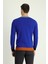 Bisiklet Yaka Slim Fit Dar Kesim Desenli Pamuklu Triko Kazak 3