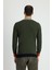 Bisiklet Yaka Slim Fit Dar Kesim Desenli Pamuklu Triko Kazak 3