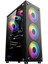 Clear 500W Temperlı Cam Sıyah 3x 12CM Rgb Fan Gaming Kasa 1