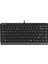 A4-Tech FK11 Q USB Kablolu Gri Multimedya Mini Klavye 1