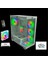 AZT201 W 5 x Rgb Fan Uzakdan Kumanda Beyaz Akvaryum Gamin Kasa Temper Cam , Rgb Switch 1