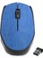 KM-218 USB Kablosuz 2.4ghz Mavi Kumaş Yüzey Mouse 1