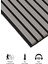 Süper Akustik Ahşap Duvar Paneli Soft Gri 60X280 cm - 1.sınıf Mdf & Keçe | Ses ve Isı Yalıtımı 2