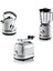Moderna Kahvaltı Seti Su Isıtıcı Kettle + Smoothie Cam Blender + Ekmek Kızartma Makinesi Seti Beyaz 1