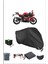 Rks SRK125-R Için Kilit Uyumlu Siyah Motosiklet Branda, Güvenli, Su Geçirmez 1