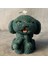 El Yapımı Sevimli Köpek Mum - Yeşil / 8 x 8 cm 2