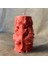El Yapımı Dekoratif Pembe Mum - 5 x 10 cm 3