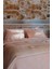 Damask Pamuk Yatak Örtüsü Açık Pembe 200 x 220 2