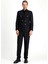 Slim Fit Dar Kesim Desenli Kruvaze Ceket 2