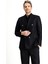 Slim Fit Dar Kesim Desenli Kruvaze Ceket 3