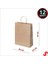Büküm Saplı Kraft Çanta 32 x 26 x 12 cm , Natürel - 12 Adet 2