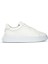 Beyaz Casual Bağcıklı Deri Sneakers 6