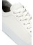 Beyaz Casual Bağcıklı Deri Sneakers 8