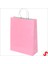 Büküm Saplı Kraft Çanta 22 x 16 x 8 cm , Pembe - 1 Adet 3
