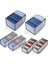 6pc Yıkanabilir Dolap Elbise Organizatörü, Katlanmış Kumaş Için Yıkanabilir Elbise Organizatörü, Giysi Saklama (2 Büyük + 4 Küçük) (Yurt Dışından) 1