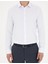 Erkek Beyaz Slim Fit Armürlü Uzun Kollu Gömlek 50289416-VR013 6