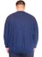 Mode Xl Büyük Beden Erkek Bisiklet Yaka Sweatshirt Selanik U24441 Indigo 3