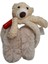Spteks Kitti Kız Çocuk Bej Rengi Ayıcık Maskotlu Kışlık Peluş Kulaklık 5