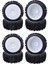 8 Adet 17MM Hub Jant ve Derin Diş Lastiği 1/8 Off-Road Rc Araba Redcat Takımı Hobao (Yurt Dışından) 1