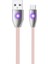 K486 Type-C LED Işıklı 1.2mt Yassı Şarj ve Data Kablosu 1