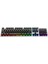 KB121 USB Kablolu Makro Tuşlu Rainbow Efektli Mekanik Hisli Membran Gaming Q Siyah Klavye 9